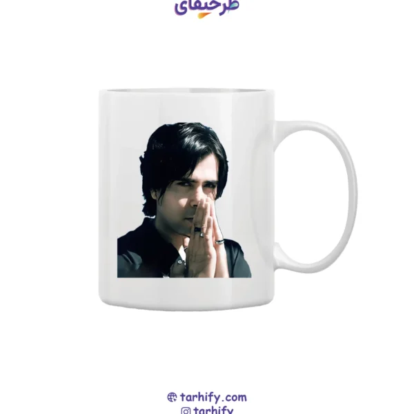 ماگ طرح بابک رهنما با چاپ باکیفیت و تصویر اختصاصی