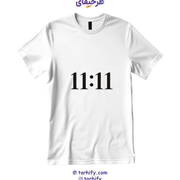 تیشرت طرح 11:11 Make a Wish با طراحی مینیمال و چاپ عدد نمادین