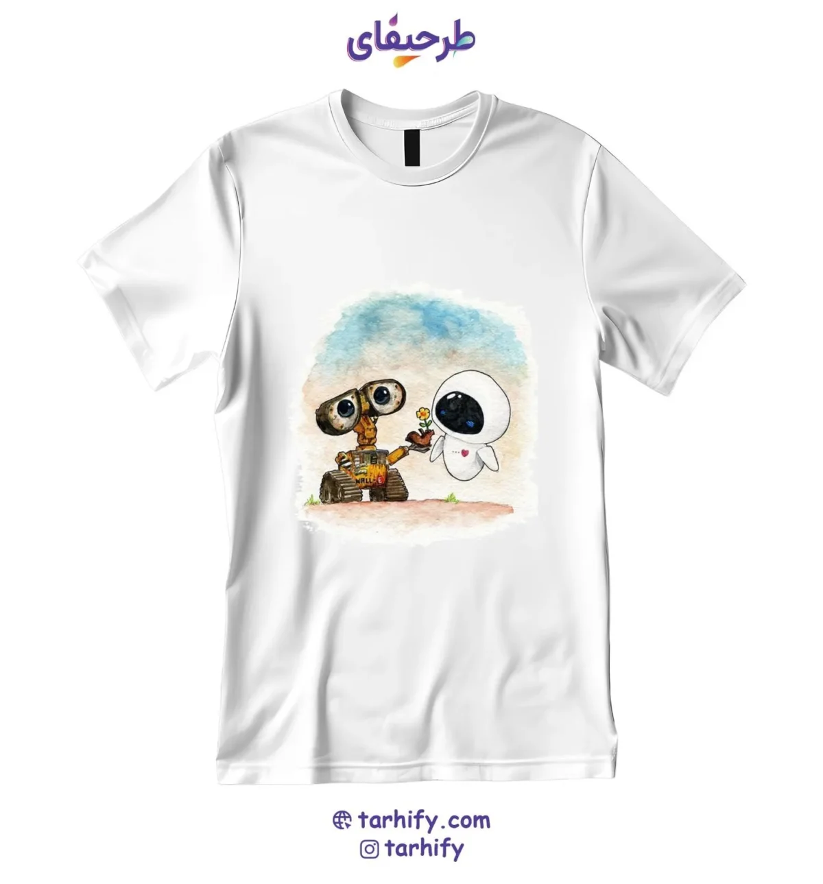 تیشرت طرح وال‌ ای WALL·E با چاپ دیجیتال باکیفیت و پارچه نخ پنبه‌ای