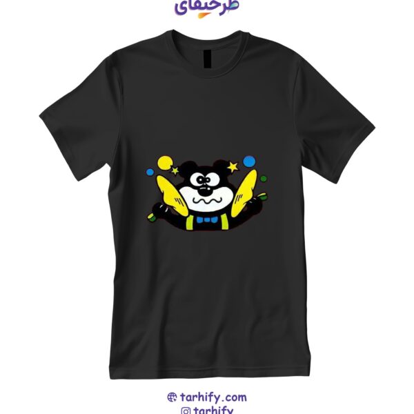 تیشرت نوستالژی طرح آدامس خرسی Bear Gum با چاپ فانتزی و رنگی از بسته‌بندی قدیمی