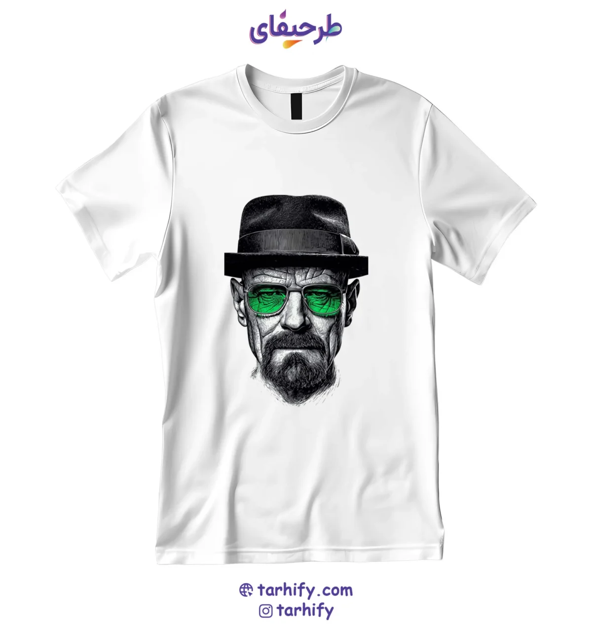 breakingbad2-tshirt-tarhify.com تیشرت طرح والتر وایت Walter White Breaking Bad با چاپ دیجیتال باکیفیت