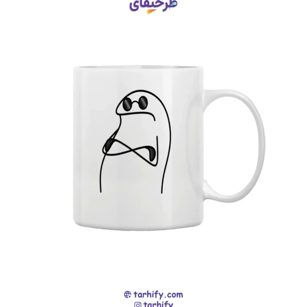 ماگ طرح قهر کرده (میم اخمو) کارتونی با چاپ باکیفیت