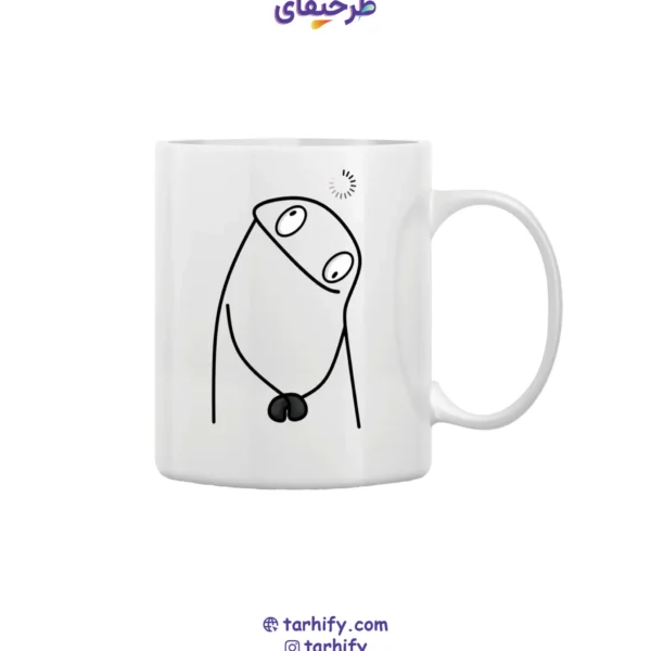ماگ طرح هنگ (میم لودینگ) کارتونی با چاپ دیجیتال باکیفیت