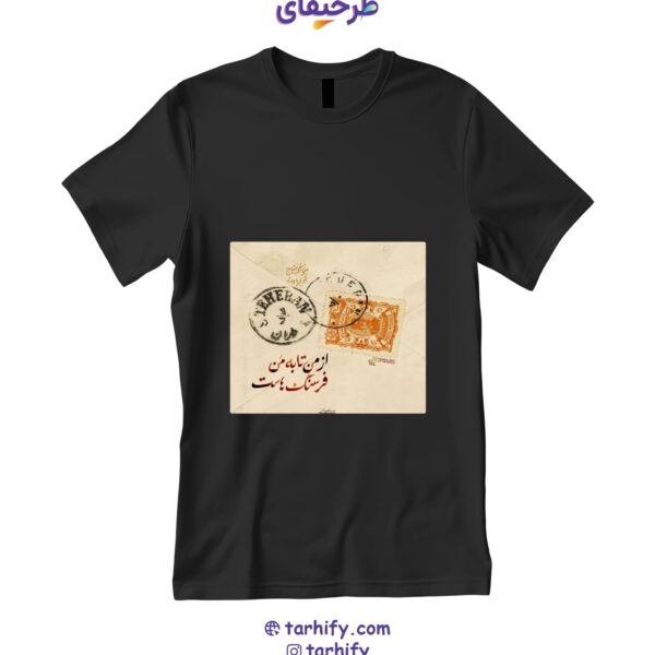 تیشرت طرح نامه عاشقانه Love Letter با چاپ پاکت و مهر قلبی رمانتیک