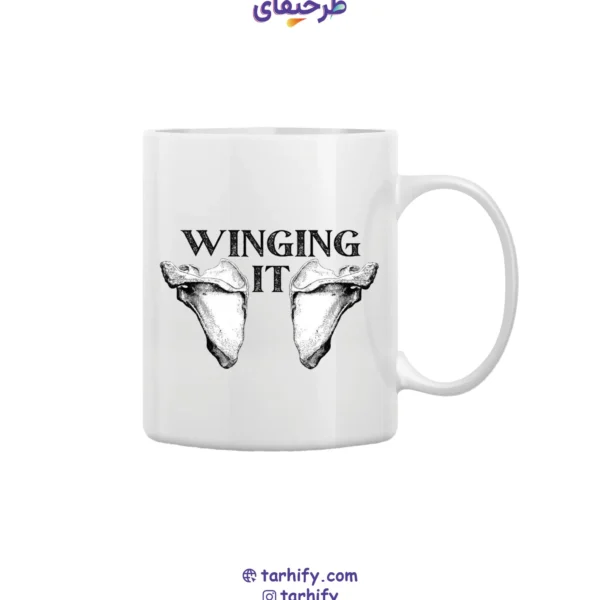 ماگ سرامیکی طرح استخوان اسکپولا Scapula Anatomy با چاپ علمی و دقیق