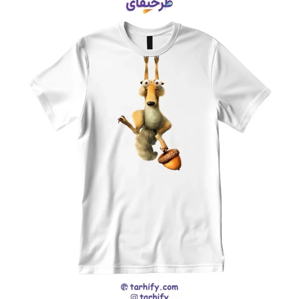 تیشرت طرح اسکرات عصر یخبندان Scrat Ice Age با چاپ دیجیتال باکیفیت