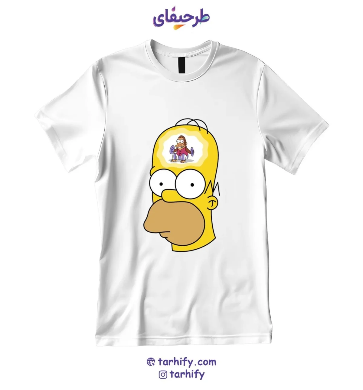 simpson-tshirt-tarhify.com تیشرت طرح سیمپسون The Simpsons با چاپ دیجیتال باکیفیت