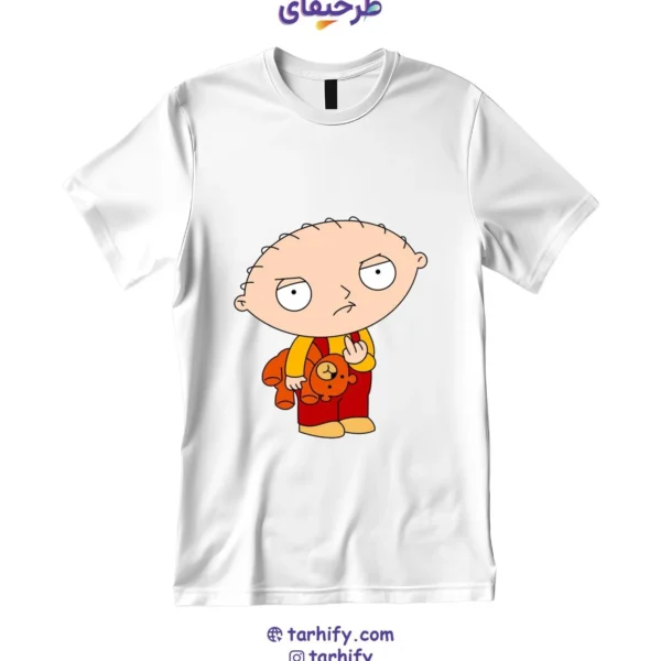 تیشرت طرح استویی از انیمیشن Family Guy با چاپ دیجیتال باکیفیت