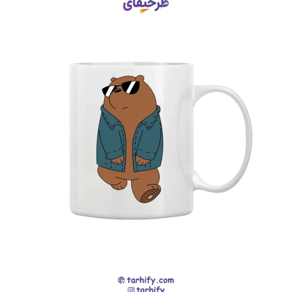 ماگ طرح گریزلی (Grizzly) با چاپ باکیفیت از انیمیشن We Bare Bears
