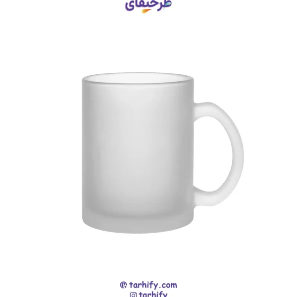 چاپ طرح دلخواه روی لیوان شیشه ای مات